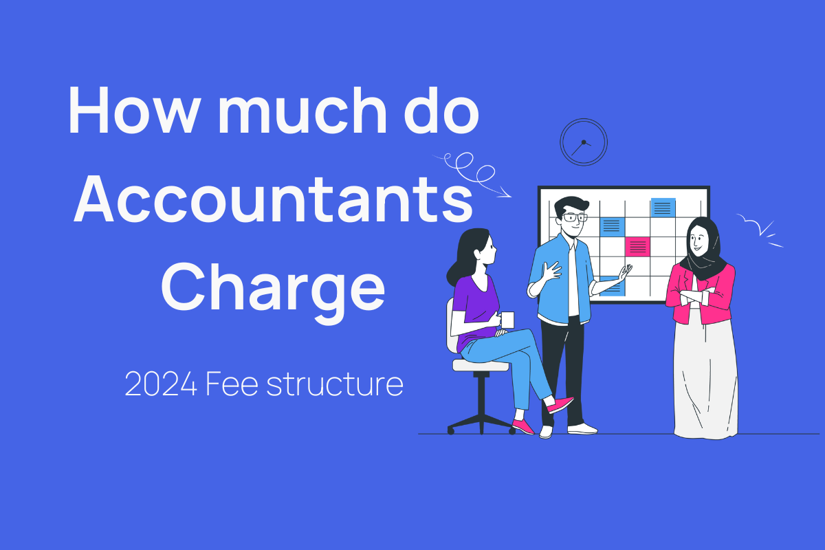 illustration of accountant reviewing receipt