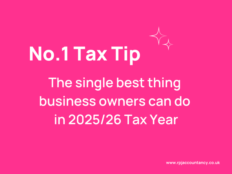 No.1 Tax Tip for business owners in 2025