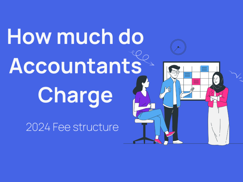 illustration of accountant reviewing receipt